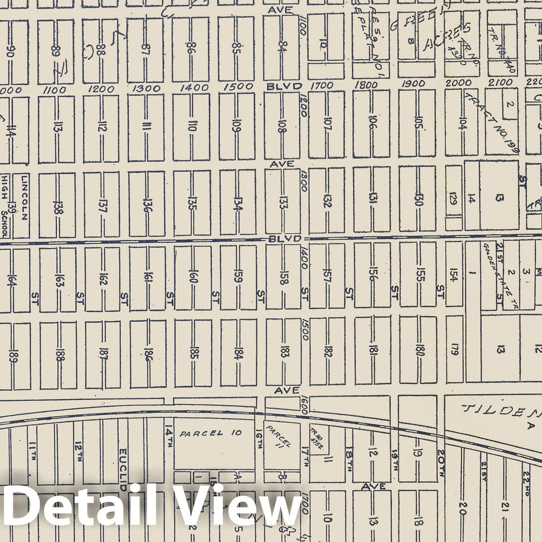 Historic Map - 1938 Thomas Bros. Map of Santa Monica, Los Angeles County, California. - Vintage Wall Art