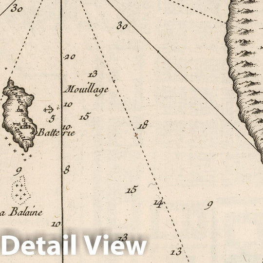 Historic Map : South Africa 1764 Carte De La Baye De La Table, Et Rade Du Cap De Bonne Esperance , Vintage Wall Art