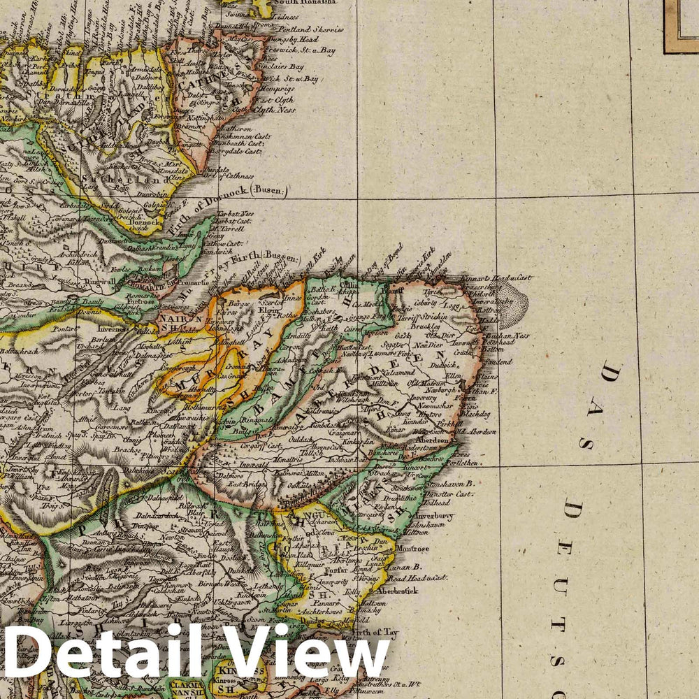 Historic Map : 1817 XXX. Scotland. - Vintage Wall Art