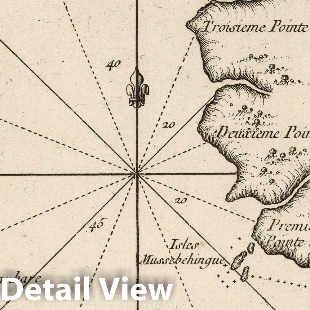 Historic Map : Madagascar, , Africa 1764 Carte de la Baye d'Antongil dans l'Isle de Madagascar , Vintage Wall Art