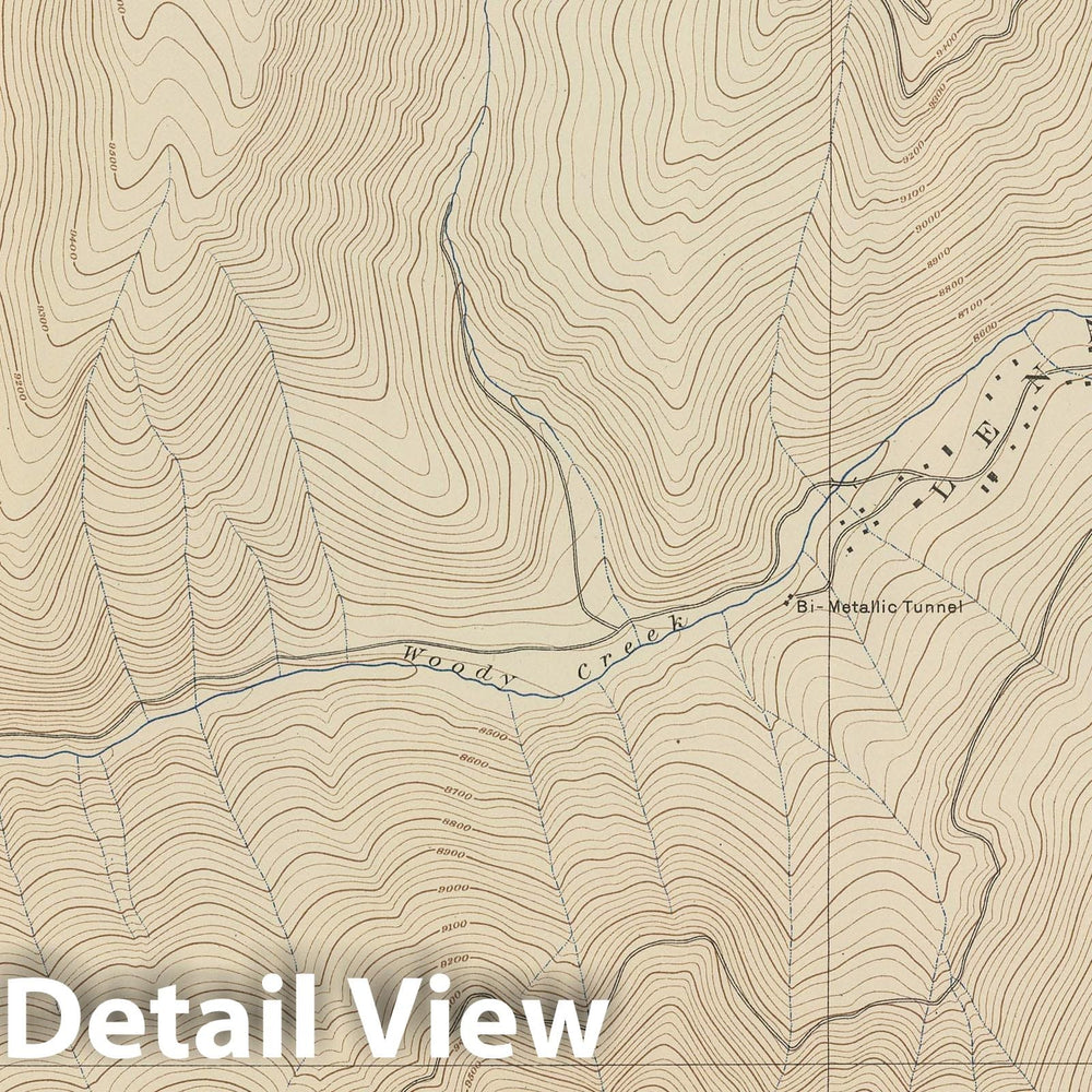 Historic Map : Geologic Atlas - 1898 Lenado Park Special. - Vintage Wall Art