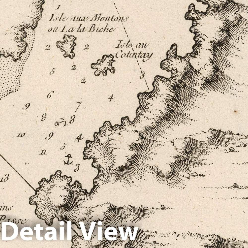 Historic Map : Africa, Southern 1764 Baye De Saldane : au Nord-Ouest du Cap de Bonne Esperance. , Vintage Wall Art