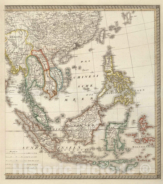 Historic Map : 1819 XLV. East Indies (Eastern Sheet). Philippines, Indonesia, Thailand. - Vintage Wall Art