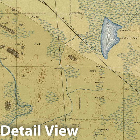 Historic Wall Map : Geologic Atlas - 1896 Detailed Geology Sheet XIX. - Vintage Wall Art