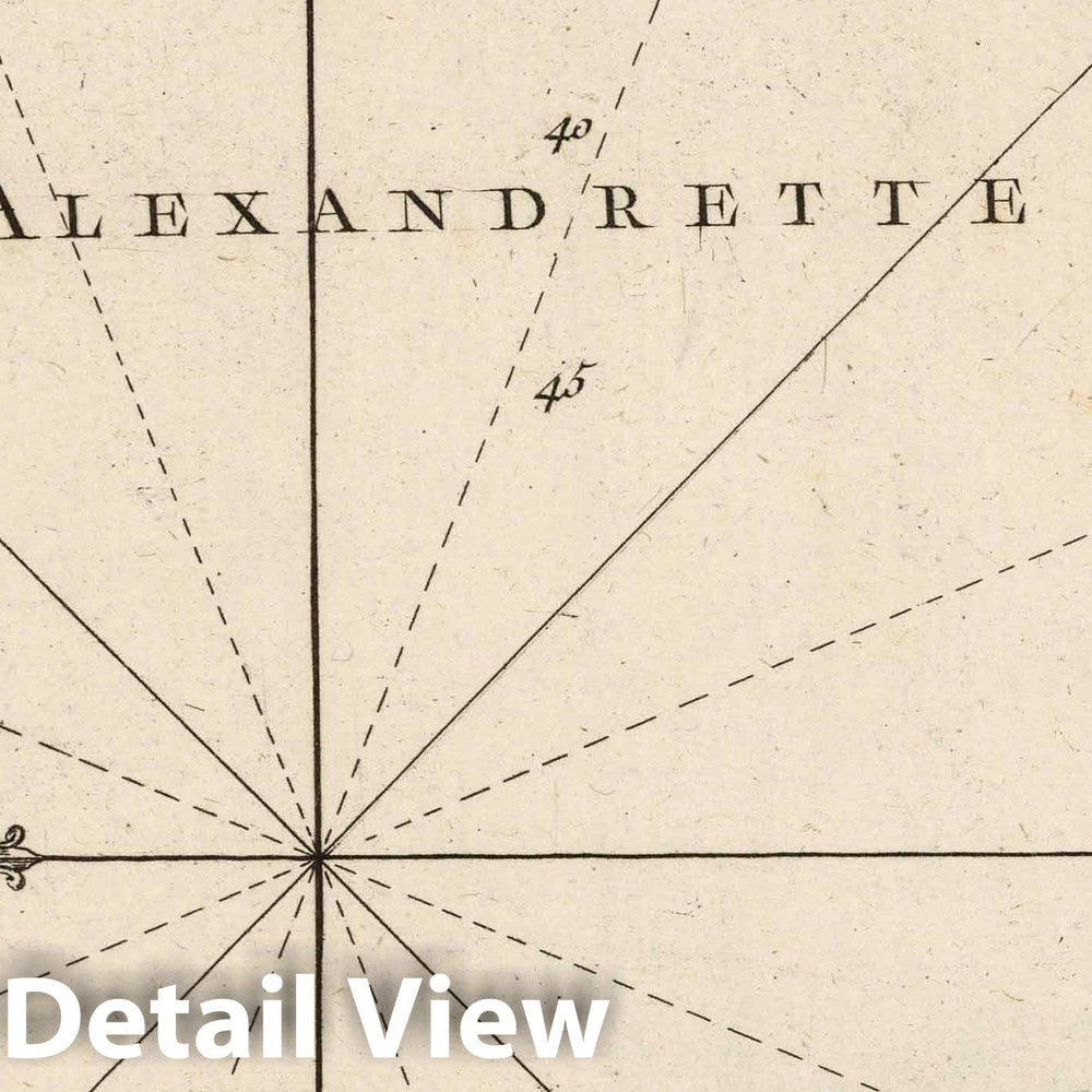 Historic Map : Egypt, Alexandria Region (Egypt) 1764 Carte Du Golphe D'Alexandrette , Vintage Wall Art