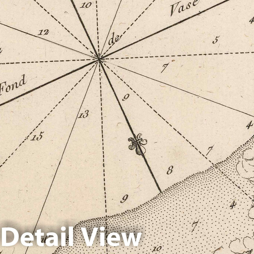 Historic Map : Algeria, Mediterranean, Africa 1764 Plan du Chateau et Port de Marzalquivir , Vintage Wall Art