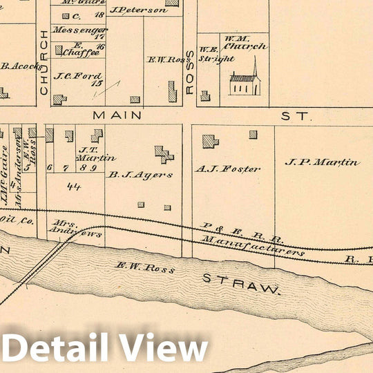 Historic Map : 1878 Pittsfield, Warren County, Pennsylvania. Bear Lake. - Vintage Wall Art