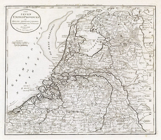 Historic Map : Netherlands, 1811 Holland, Friesland, Groningen, Overyssel, Gelders, Utrecht and Zealand. , Vintage Wall Art