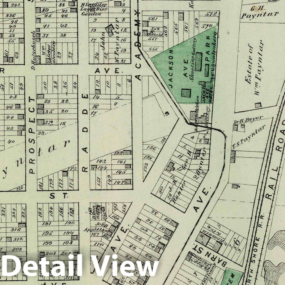 Historic Map : 1873 Dutch Kills, Part of Long Island City. Long Island. - Vintage Wall Art