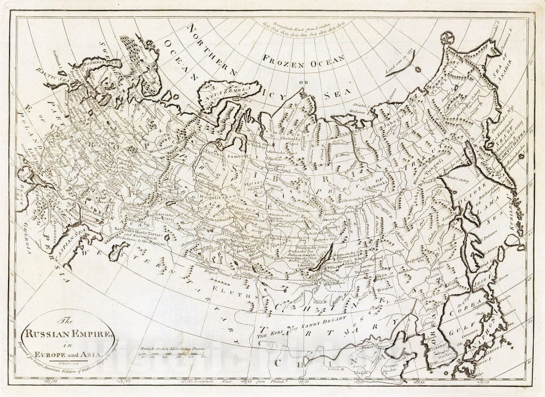 Historic Map : 1811 Russian Empire, in Europe and Asia. - Vintage Wall Art