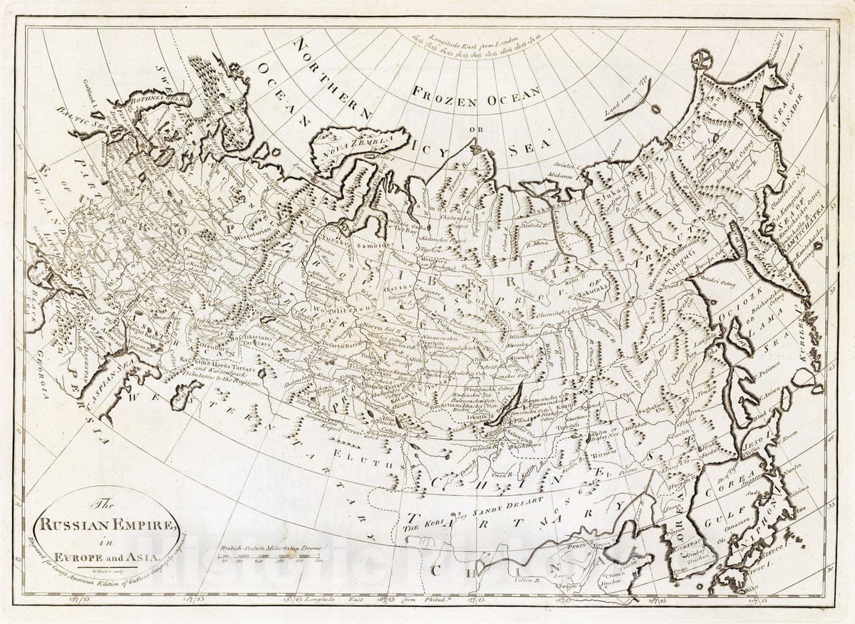 Historic Map : 1811 Russian Empire, in Europe and Asia. - Vintage Wall Art