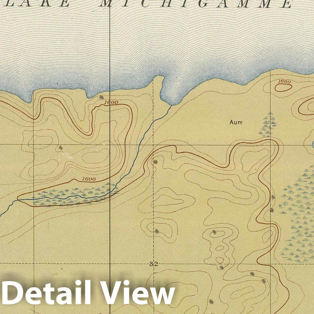 Historic Map : Geologic Atlas - 1896 Detailed Geology Sheet V. - Vintage Wall Art