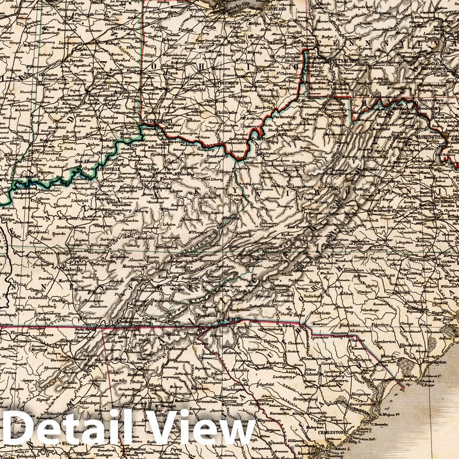 Historic Map - Die Vereinigten Staaten von Nord-America gezeichnet :: United States, Texas State, Upper California, Gold Region near Neu Helvetia, 1849 - Vintage Wall Art