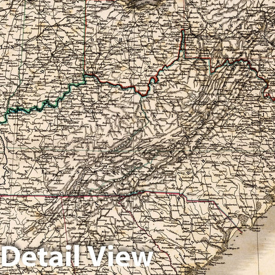 Historic Map - Die Vereinigten Staaten von Nord-America gezeichnet :: United States, Texas State, Upper California, Gold Region near Neu Helvetia, 1849 - Vintage Wall Art