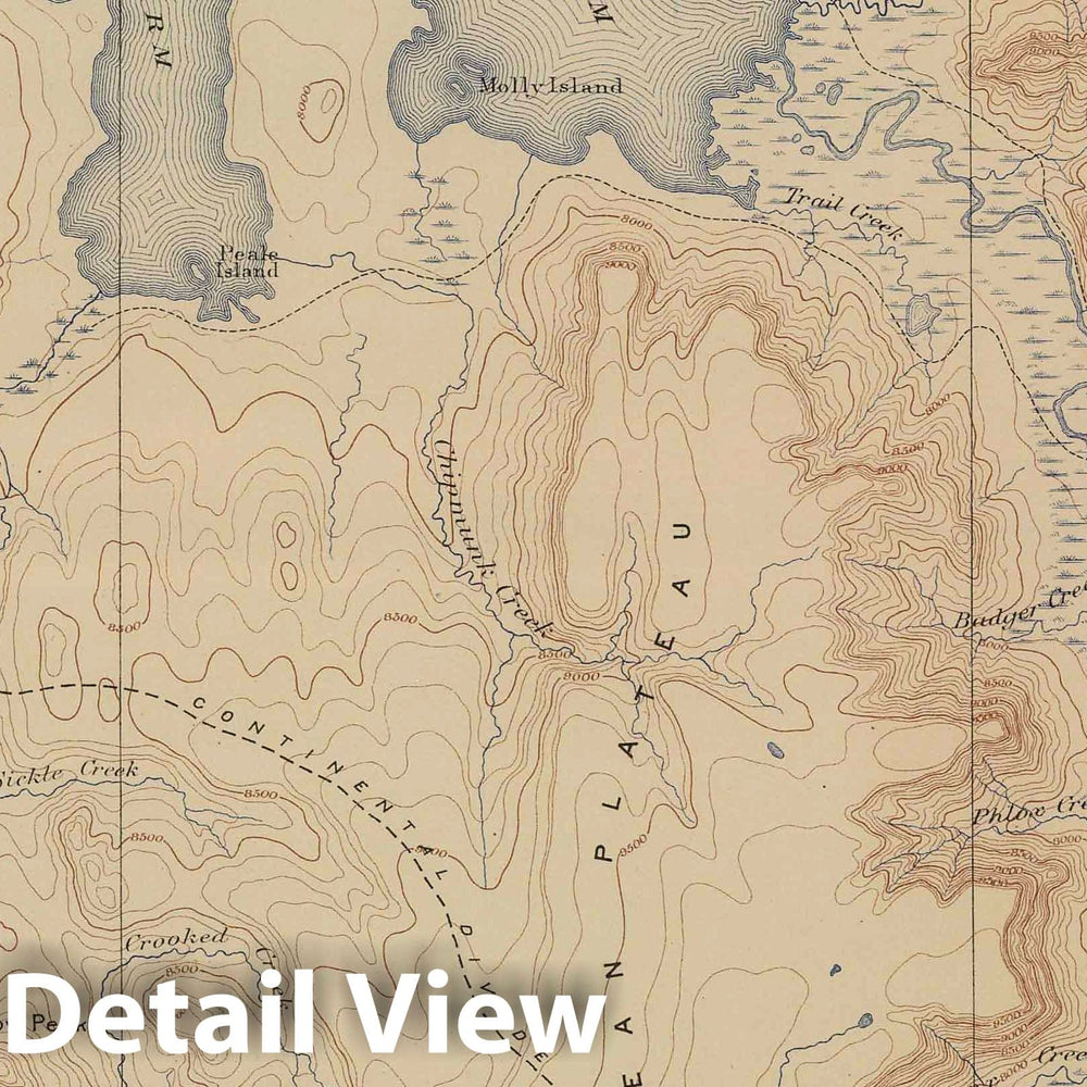 Historic Map : 1904 Lake Sheet. v2 - Vintage Wall Art