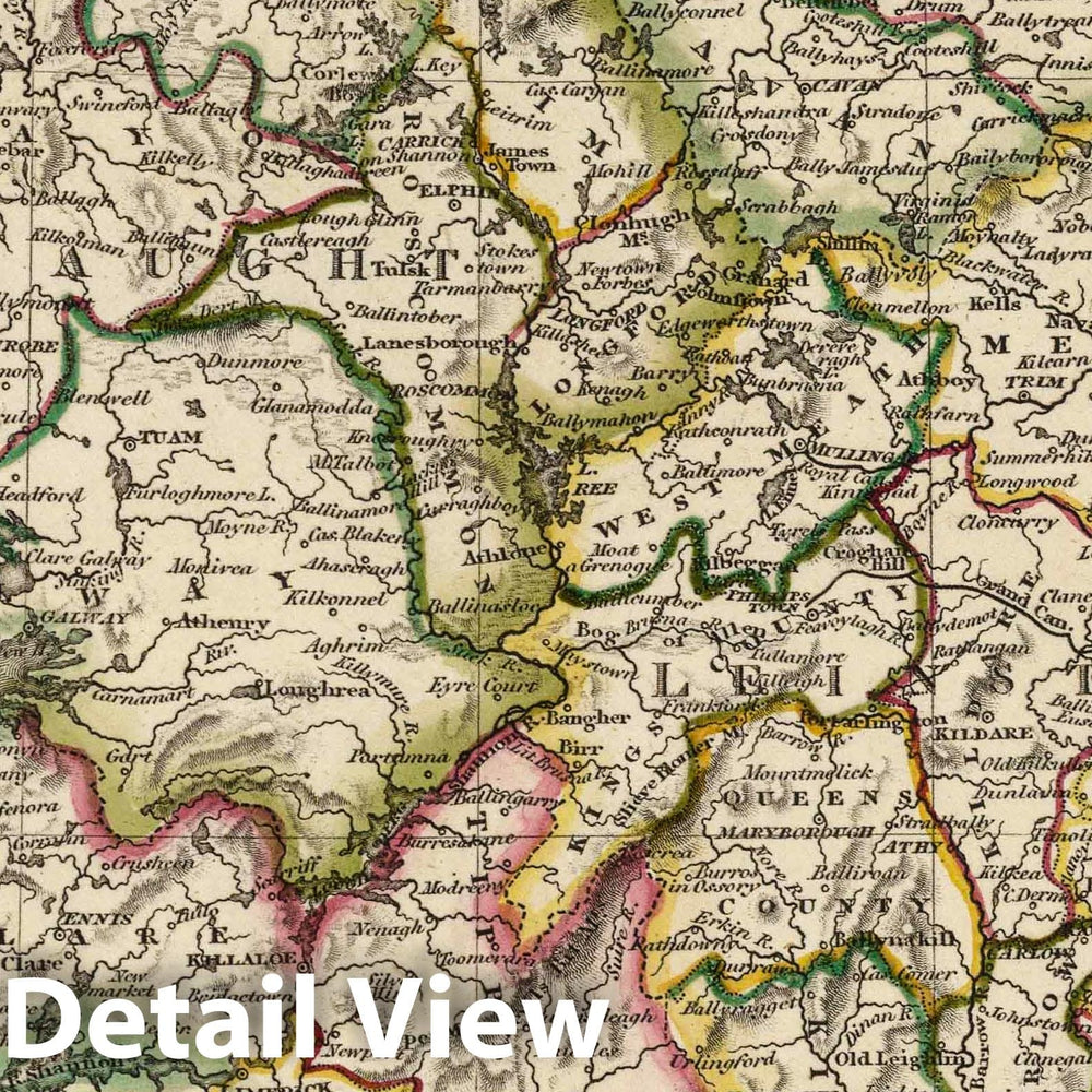 Historic Map : 1817 Ireland - Vintage Wall Art