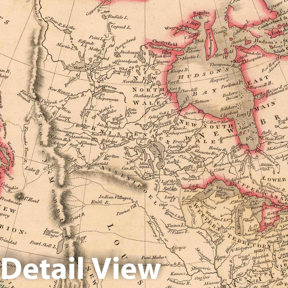 Historic Map : 1808 North America. v1 - Vintage Wall Art