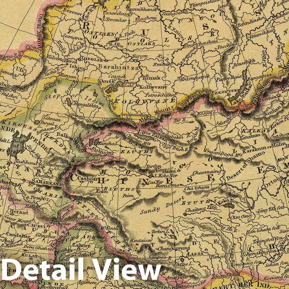 Historic Map : School Atlas - 1820 Asia. - Vintage Wall Art