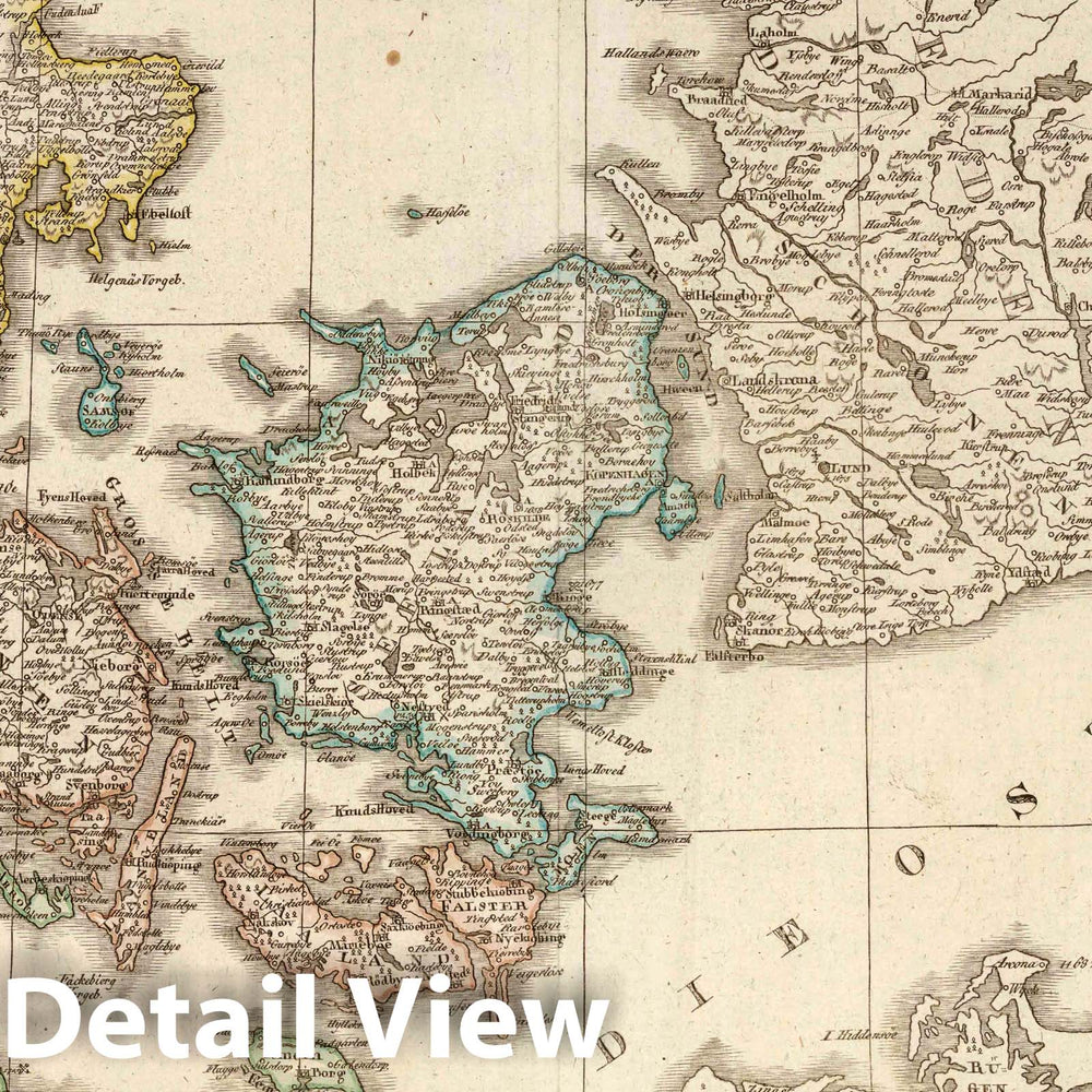 Historic Map : 1819 XXXIII. Denmark. Iceland. - Vintage Wall Art