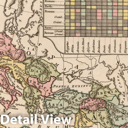 Historic Map : Mediterranean, Europe 1821 Imperiorum Antiquorum. , Vintage Wall Art