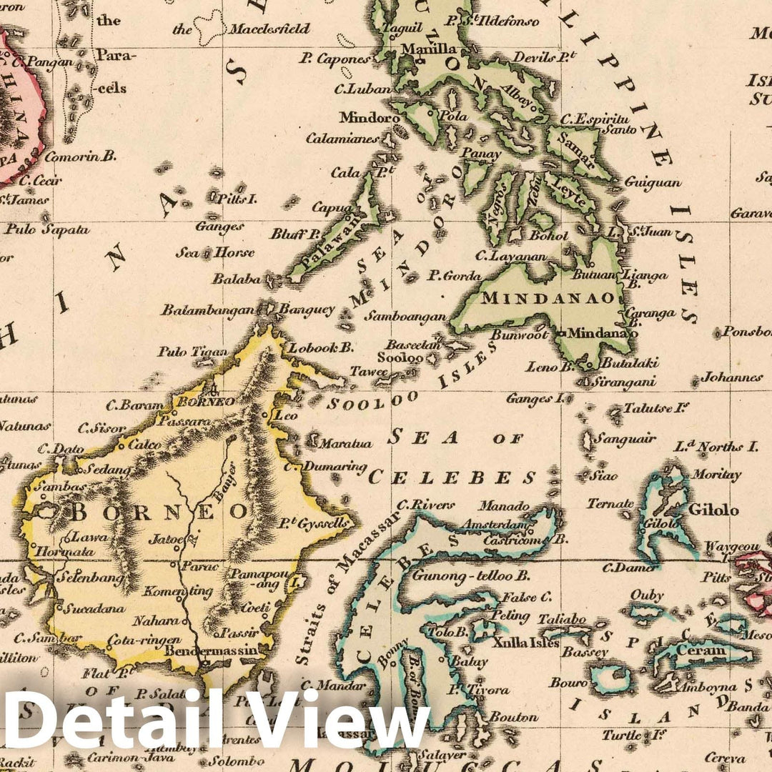 Historic Map : 1806 The Islands of the East Indies with the Channels between India, China & New Holland. v1 - Vintage Wall Art