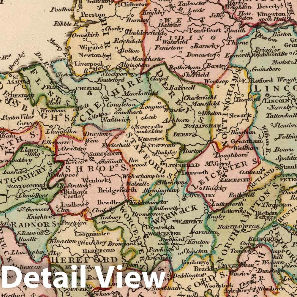 Historic Map : 1805 England and Wales. - Vintage Wall Art