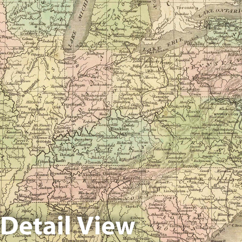 Historic Map : 1848 United States. v6 - Vintage Wall Art