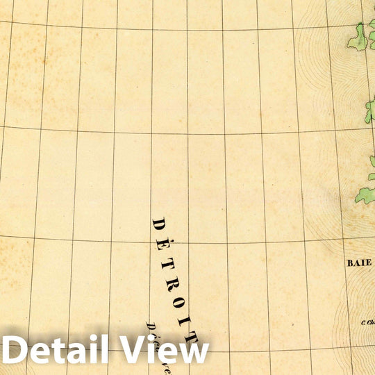 Historic Map : Greenland, Nunavut, Davis Strait Region 1827 Detroit de Davis. Amer. Sep. 10. , Vintage Wall Art