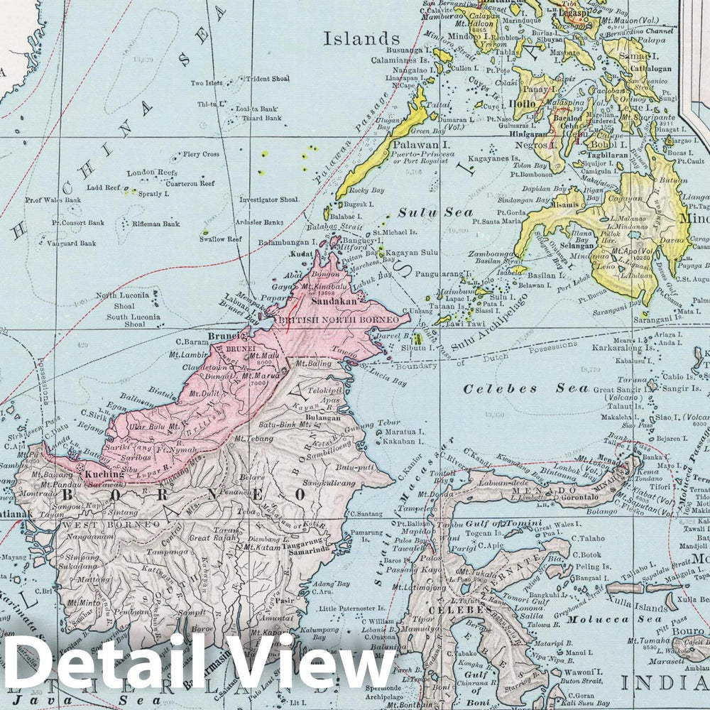 Historic Map : 1948 East India Islands. - Vintage Wall Art