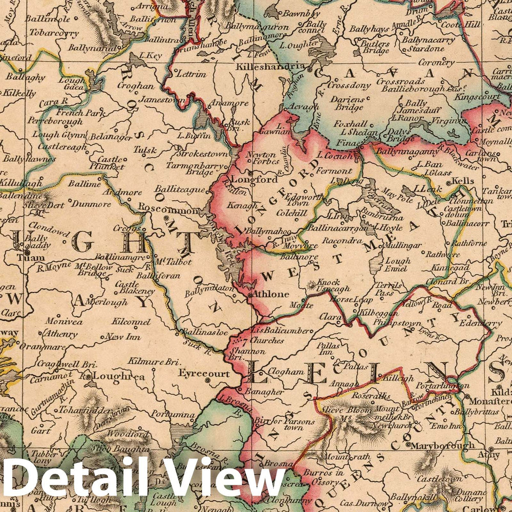 Historic Map : 1808 Ireland. v1 - Vintage Wall Art