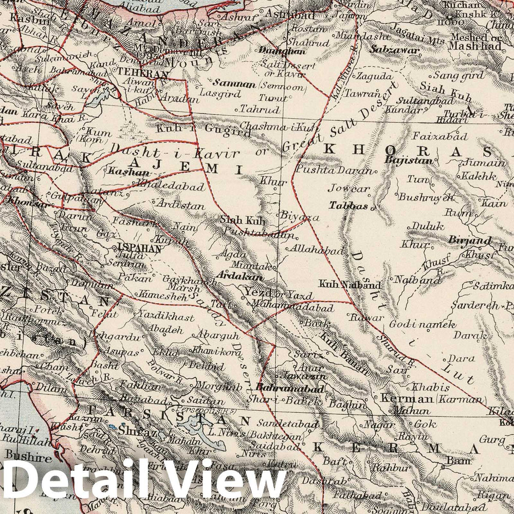 Historic Wall Map : 1906 Persia. - Vintage Wall Art