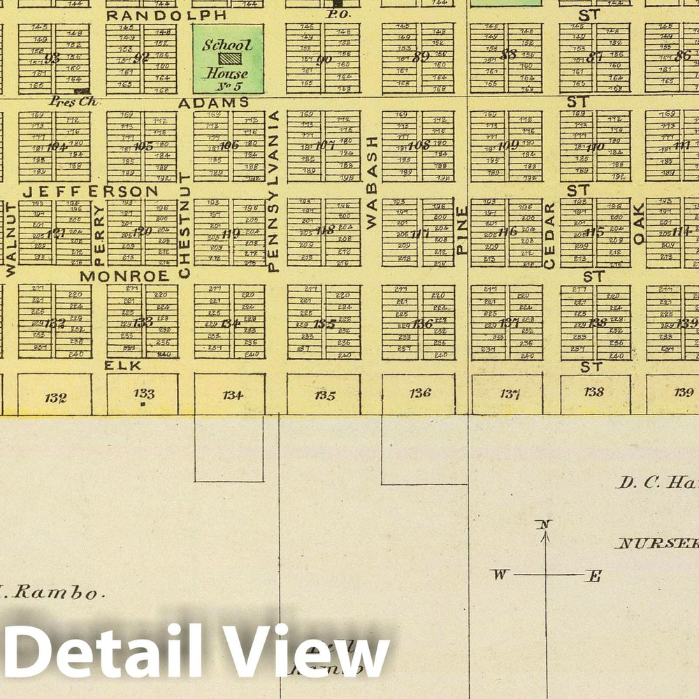 Historic Map : Grenola (Kan.), Kansas, 1887 Howard and Grenola, Elk Co. , Vintage Wall Art