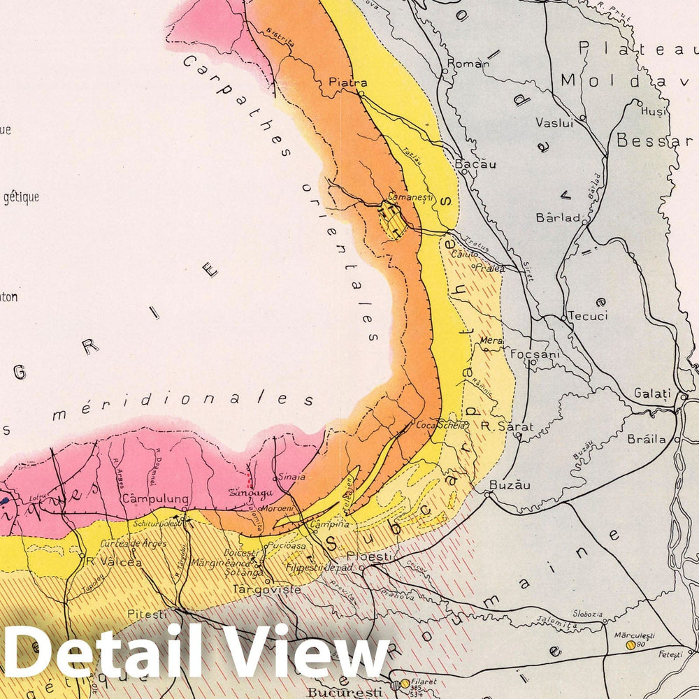 Historic Map : Geologic Atlas - 1913 Roumanie. Coal Resources of the World. - Vintage Wall Art