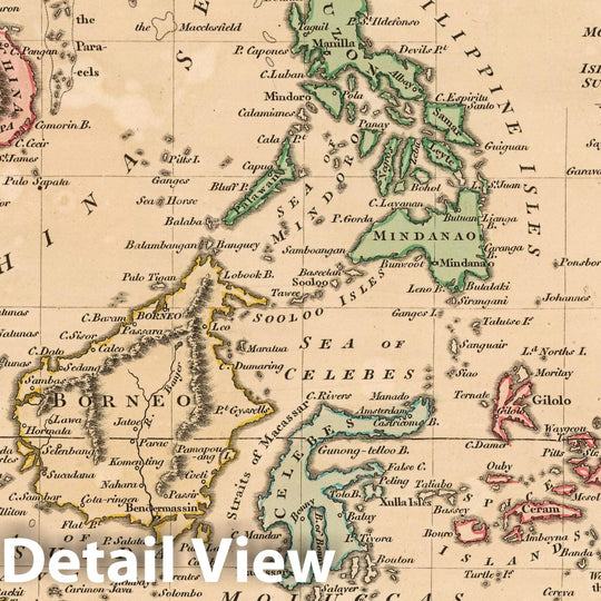 Historic Map : 1806 The Islands of the East Indies with the Channels between India, China & New Holland. v2 - Vintage Wall Art