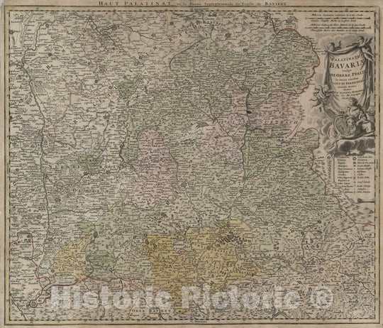 Historic Map : Germany, 1788 Palatinatus Bavariae vulgo die Obere Pfaltz. , Vintage Wall Art