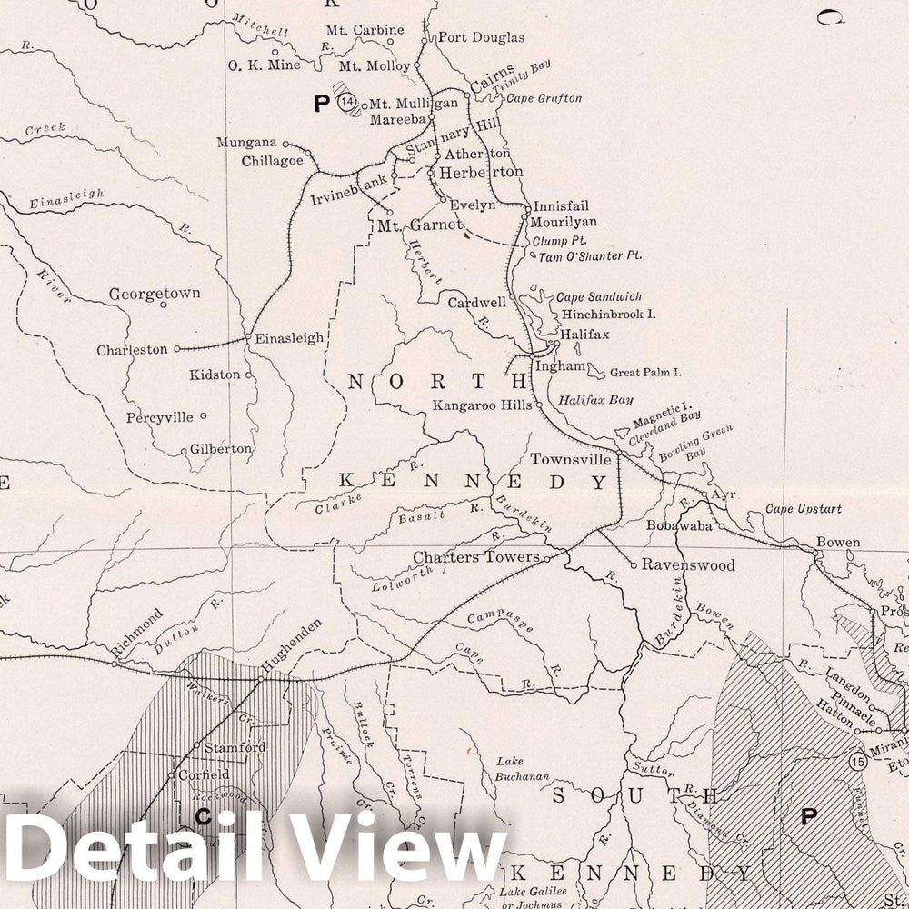 Historic Map : Geologic Atlas - 1913 Queensland, Australia. Coal Resources of the World. - Vintage Wall Art