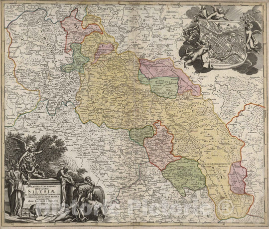 Historic Map : Poland, 1788 Superiorus et Inferioris Ducatus Silesiae. , Vintage Wall Art