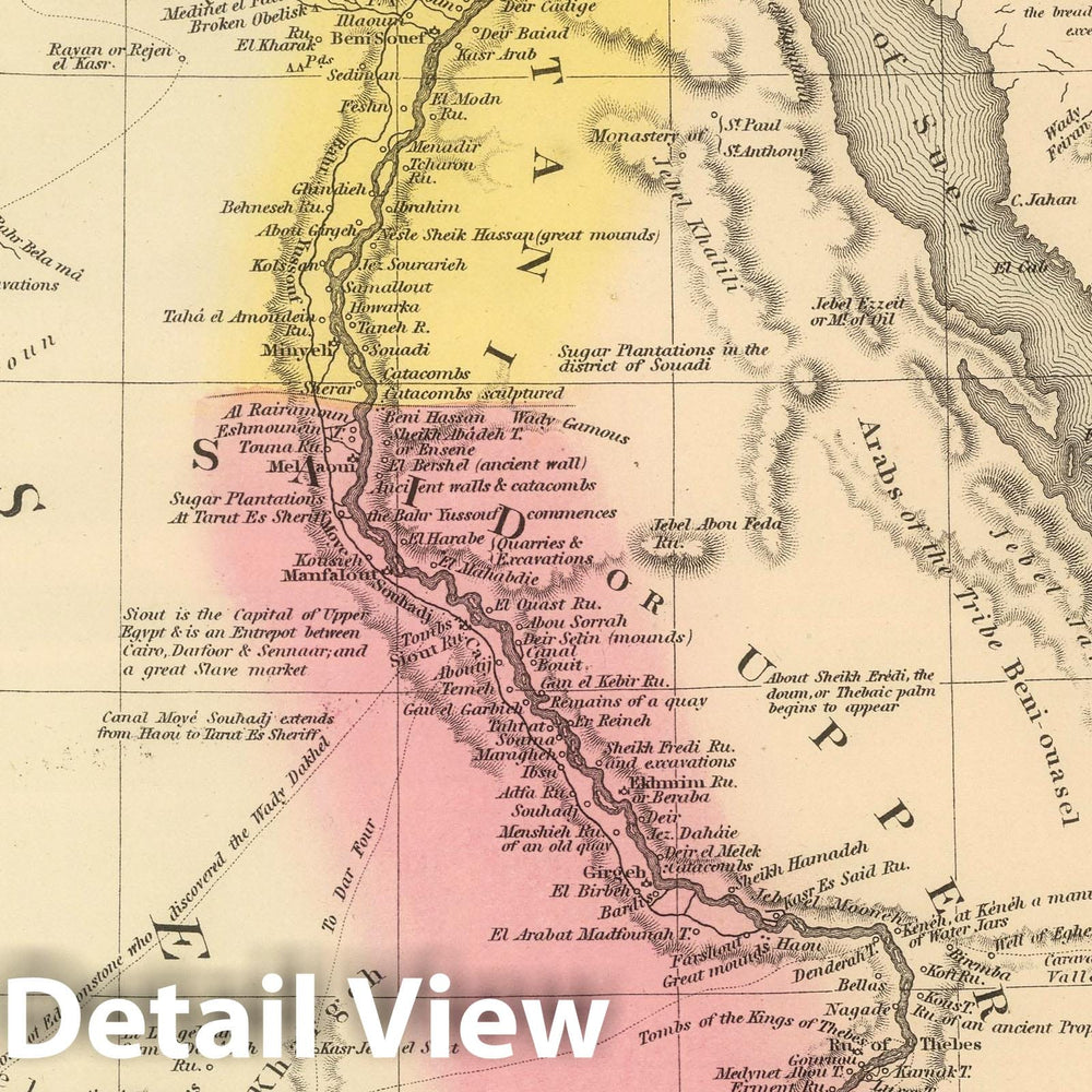 Historic Map : 1859 Egypt &c. - Vintage Wall Art