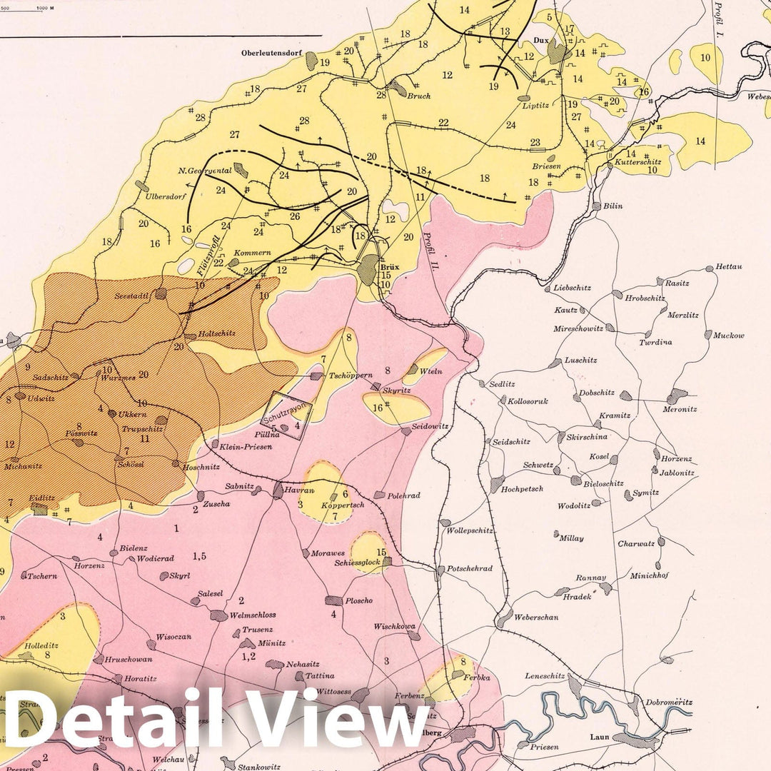 Historic Map : Geologic Atlas - 1913 Coal Fields No. 4, Austria. Coal Resources of the World. - Vintage Wall Art