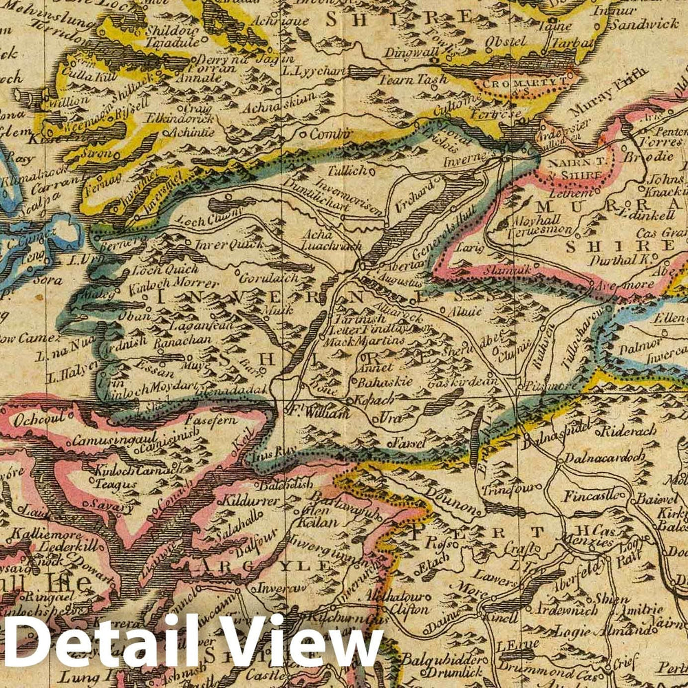 Historic Map : 1814 Scotland. - Vintage Wall Art