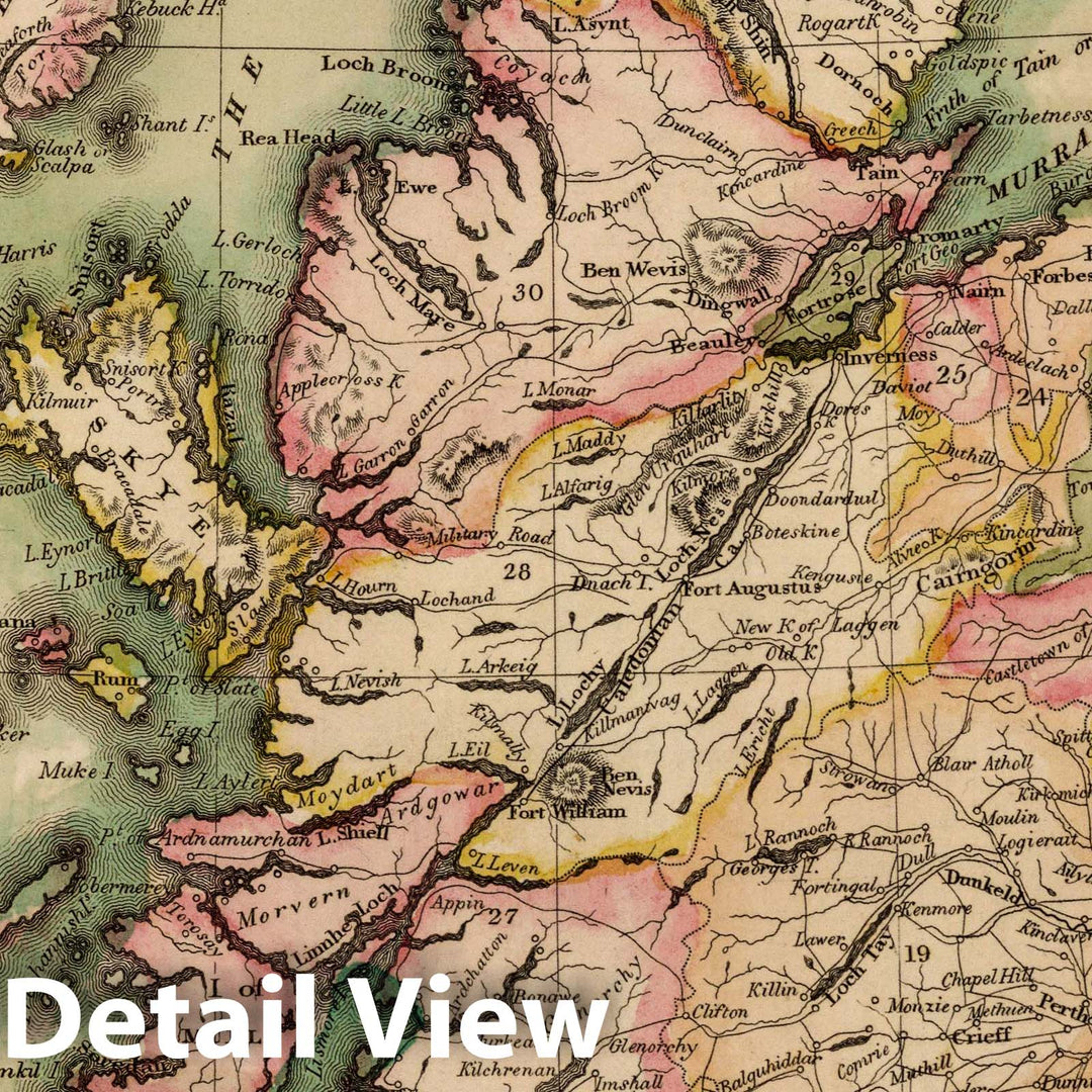 Historic Map : School Atlas - 1814 Scotland. Islands of Shetland - Vintage Wall Art