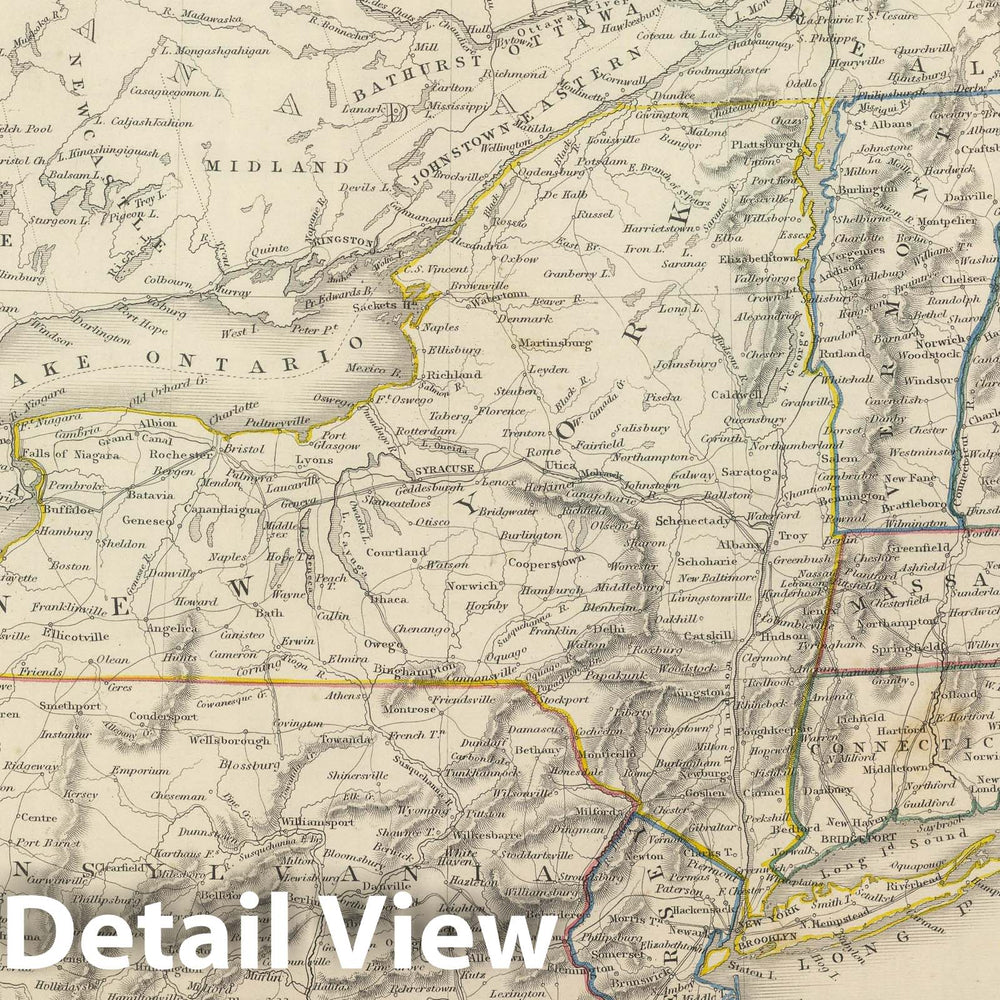 Historic Map : 1848 United States. v4 - Vintage Wall Art