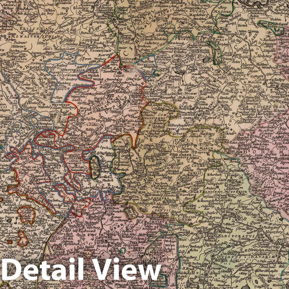 Historic Map : Germany, 1788 Imperii Romano Germanici. v2 , Vintage Wall Art