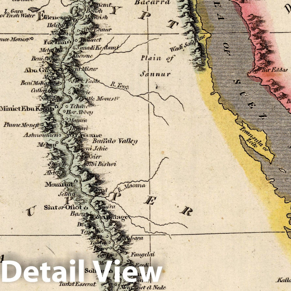 Historic Map : 1811 Egypt. - Vintage Wall Art