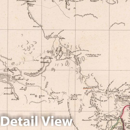 Historic Map : Australia, New South Wales 1822 Das Innere von Neu-Sud-Wales, 1822 , Vintage Wall Art