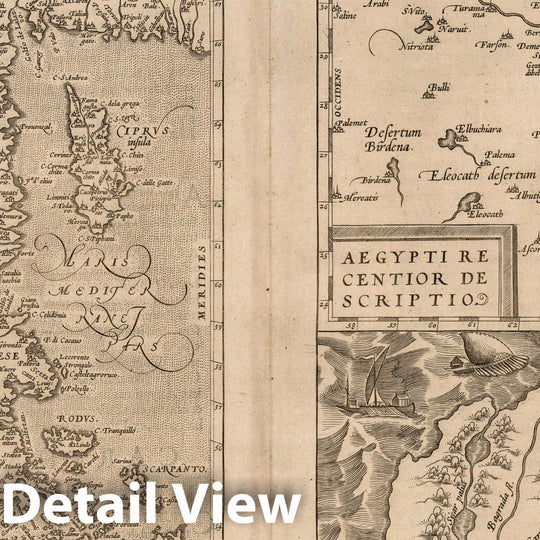 Historic Map : Turkey , Tunis (Tunisia), Asia Minor 1570 (52) Natoliae (with) Aegypti (with) Carthaginis. , Vintage Wall Art