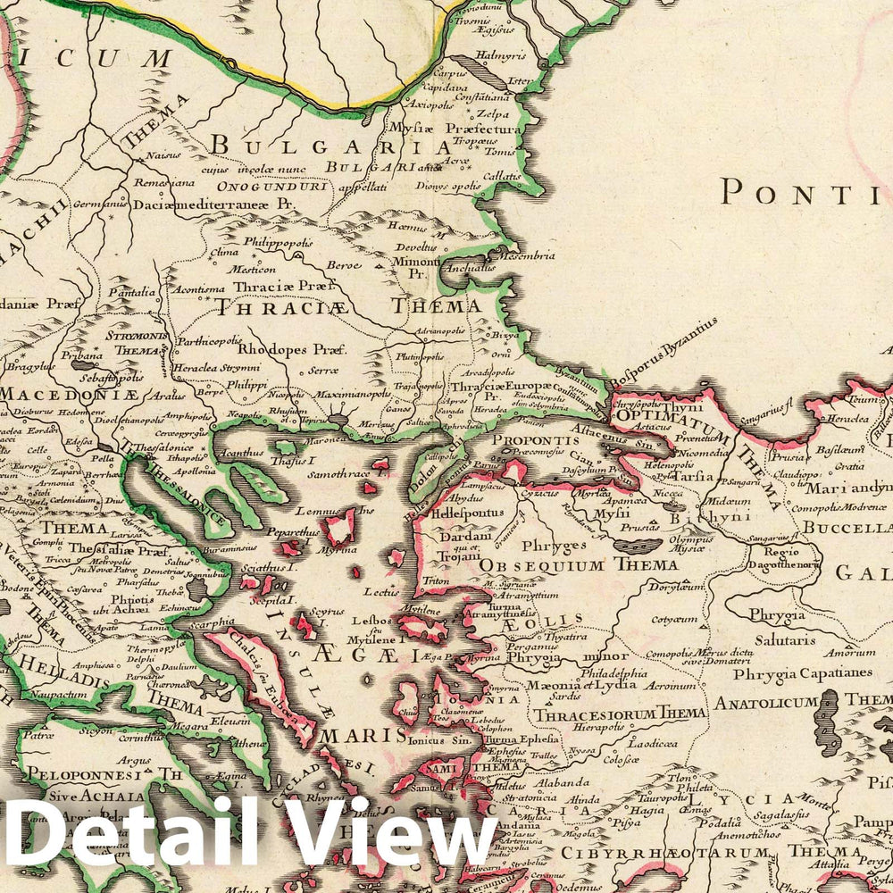 Historic Map : Greece; Turkey, Rome, Asia; Europe 1715 Orbis Romani descriptio. , Vintage Wall Art