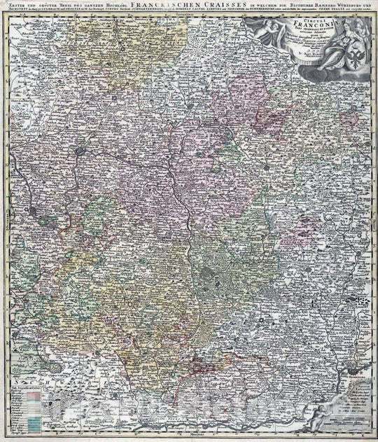 Historic Map : Germany, 1788 Circuli Franconiae Pars Orientalis et Potior. v2 , Vintage Wall Art