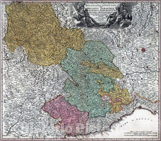 Historic Map : Italy, 1788 Regie Celsitudinis Sabaudicae Status. , Vintage Wall Art