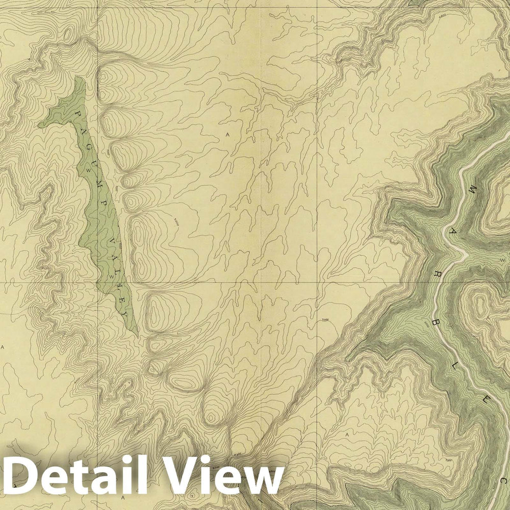 Historic Map : Geologic Atlas - 1882 Geologic Map Of The Southern Part Of The Kaibab Plateau. [Part II. North-Eastern Sheet.] - Vintage Wall Art